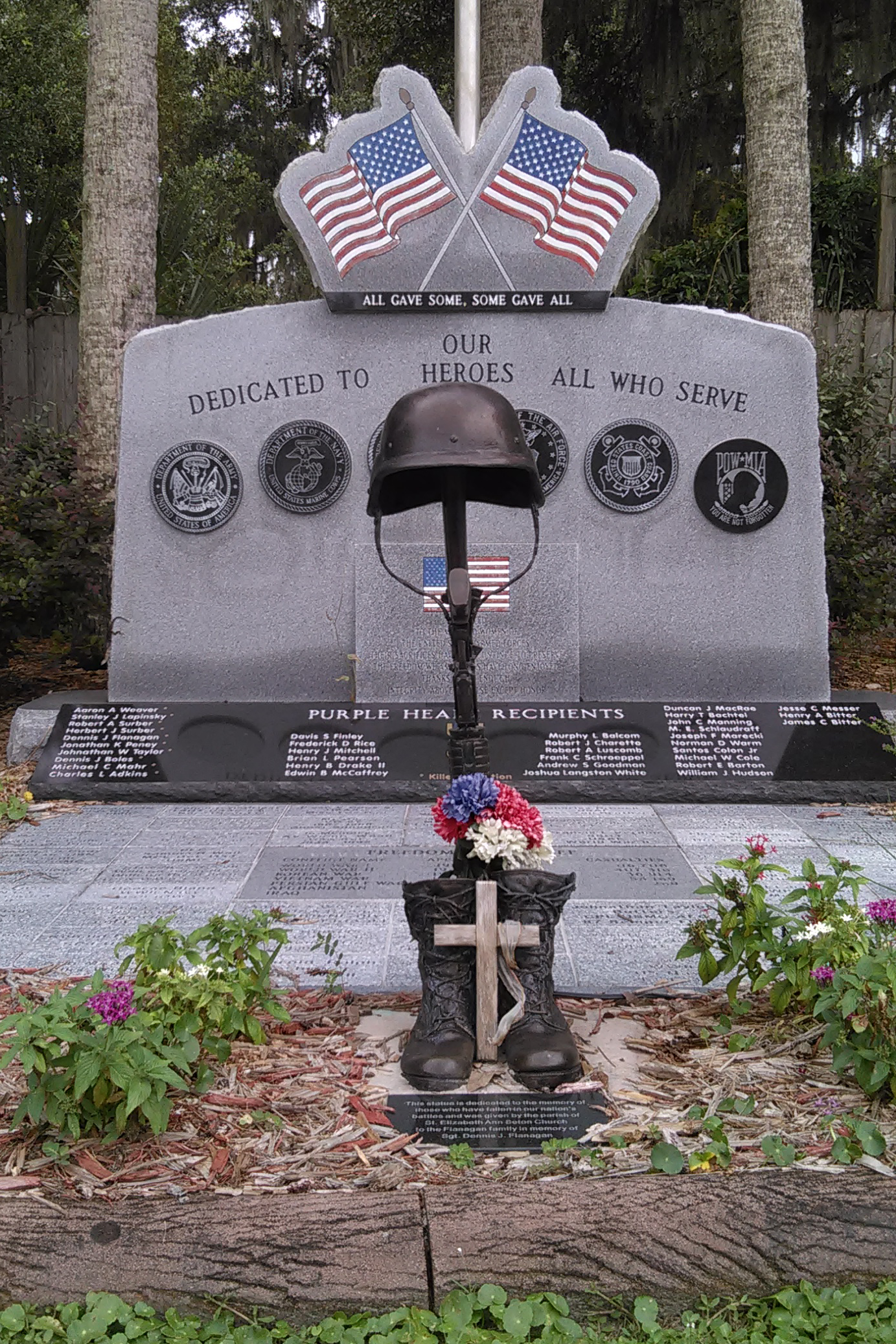 Honor Display Monument - Dedicated to Heroes All Who Serve